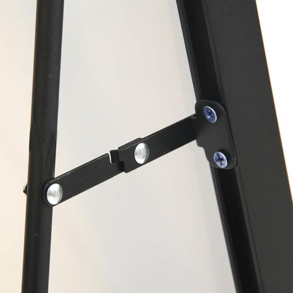 Standspiegel – Vloerspiegel – Grote Spiegel – Wandspiegel – Aluminium Lijst – 180x80 cm – Mat Zwarte Afwerking