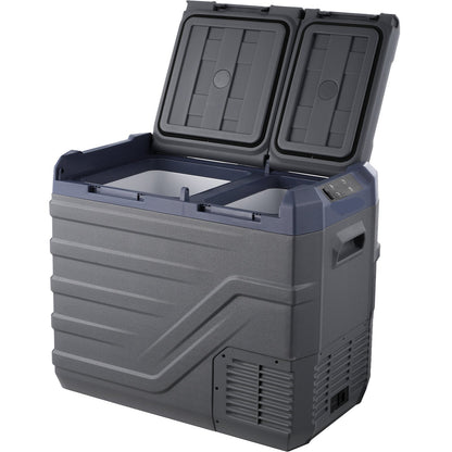 Draagbare Koelvrieskast – Mobiele Koelkast – Compressor Koeler – Mini Vrieskast – 40 Liter Inhoud – Bluetooth Bediening – Dual Zone Indeling