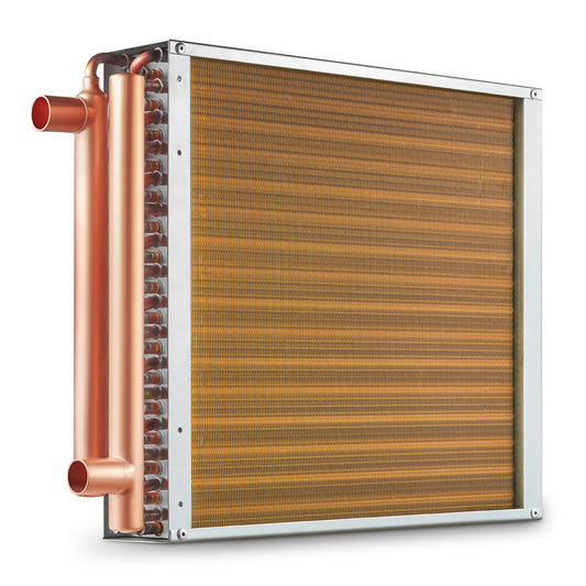 Warmtewisselaar – Warmteoverdrager – Warmtewisselaar Voor Zwembad – Koelwisselaar – Thermische Wisselaar – 16” x 16” Grootte – 3 Rijen 3/8” Koperen Buizen