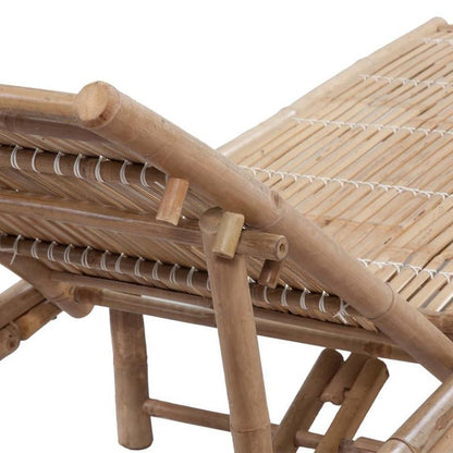 Bamboe Ligbed – Tuinbed – Ligstoel – Zonnenbed – Verstelbaar Rugdeel – Ergonomisch Ontwerp – Duurzaam Bamboe