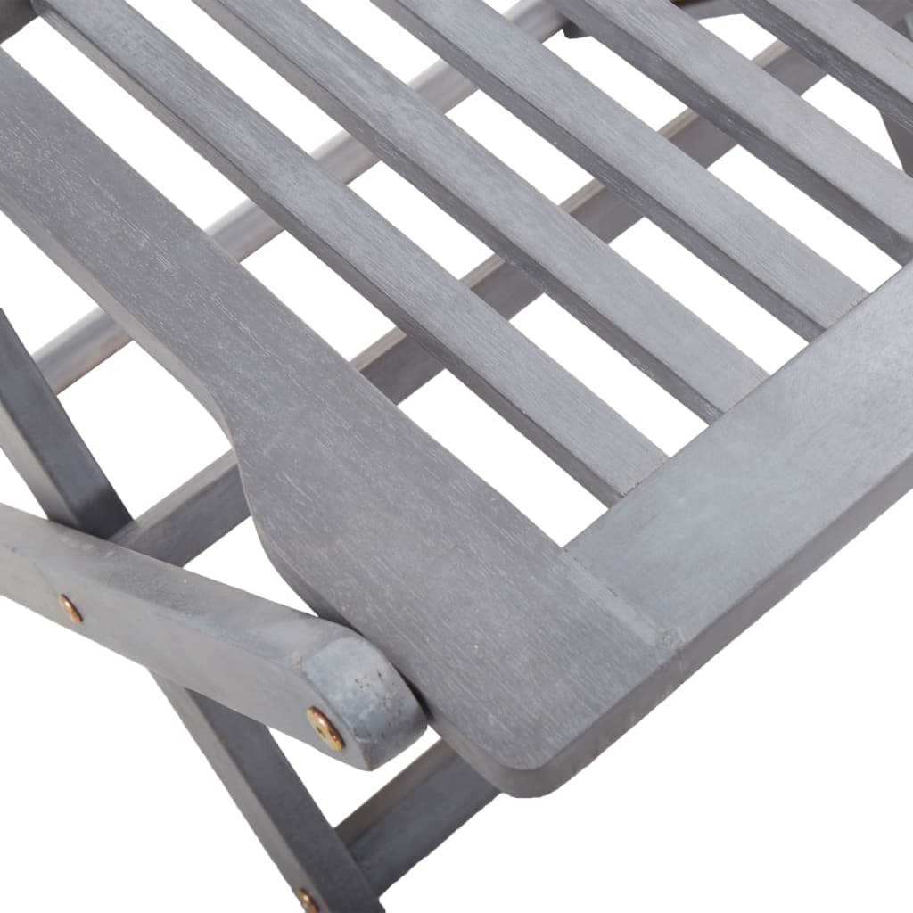 Vidaxl 5/7X Solid Acacia Wooden Garden Set Grey Terrace Set With/Without Armrest