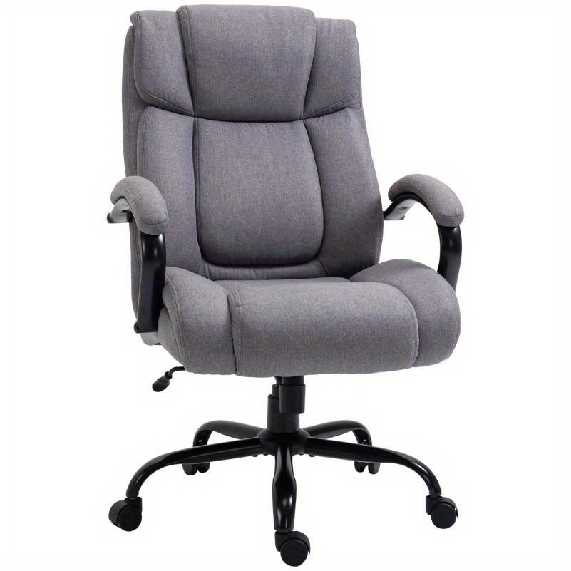 Ergonomische Bureaustoel – Comfortabele Kantoorstoel – Draaistoel – Bureaustoel Met Armleuningen – Zware Last Stoel – 220 kg Draagkracht – Aluminium Frame