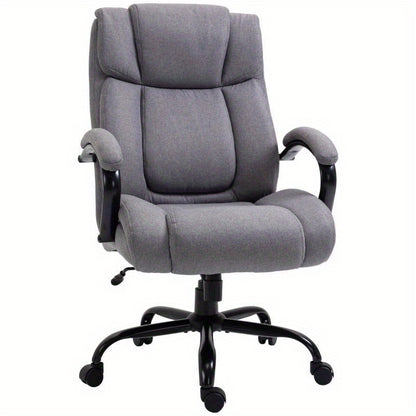 Ergonomische Bureaustoel – Comfortabele Kantoorstoel – Draaistoel – Bureaustoel Met Armleuningen – Zware Last Stoel – 220 kg Draagkracht – Aluminium Frame
