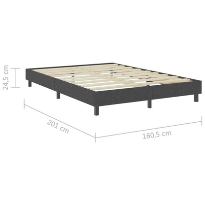 Boxspringbedframe – Boxspringbed – Bedframe – Slaapkamerbed – Bedonderstel – Modern Grijs – Queen Size 160x200 cm – Laag Profiel – Eenvoudig Monteren