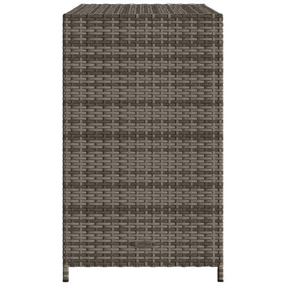 Tuinkast – Berging – Opbergkast – Buitenopslag – Kussenbox – Grijs Poly Rattan – 83x45x76 cm – Weerbestendig & Ruim