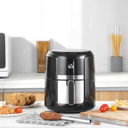 4L Heteluchtfriteuse – Airfryer – Luchtfriteuse – Friteuse Zonder Olie – Digitale Airfryer – 12 Voorinstellingen – Temperatuurinstelling 80-200°C – Antiaanbaklaag – Zwart
