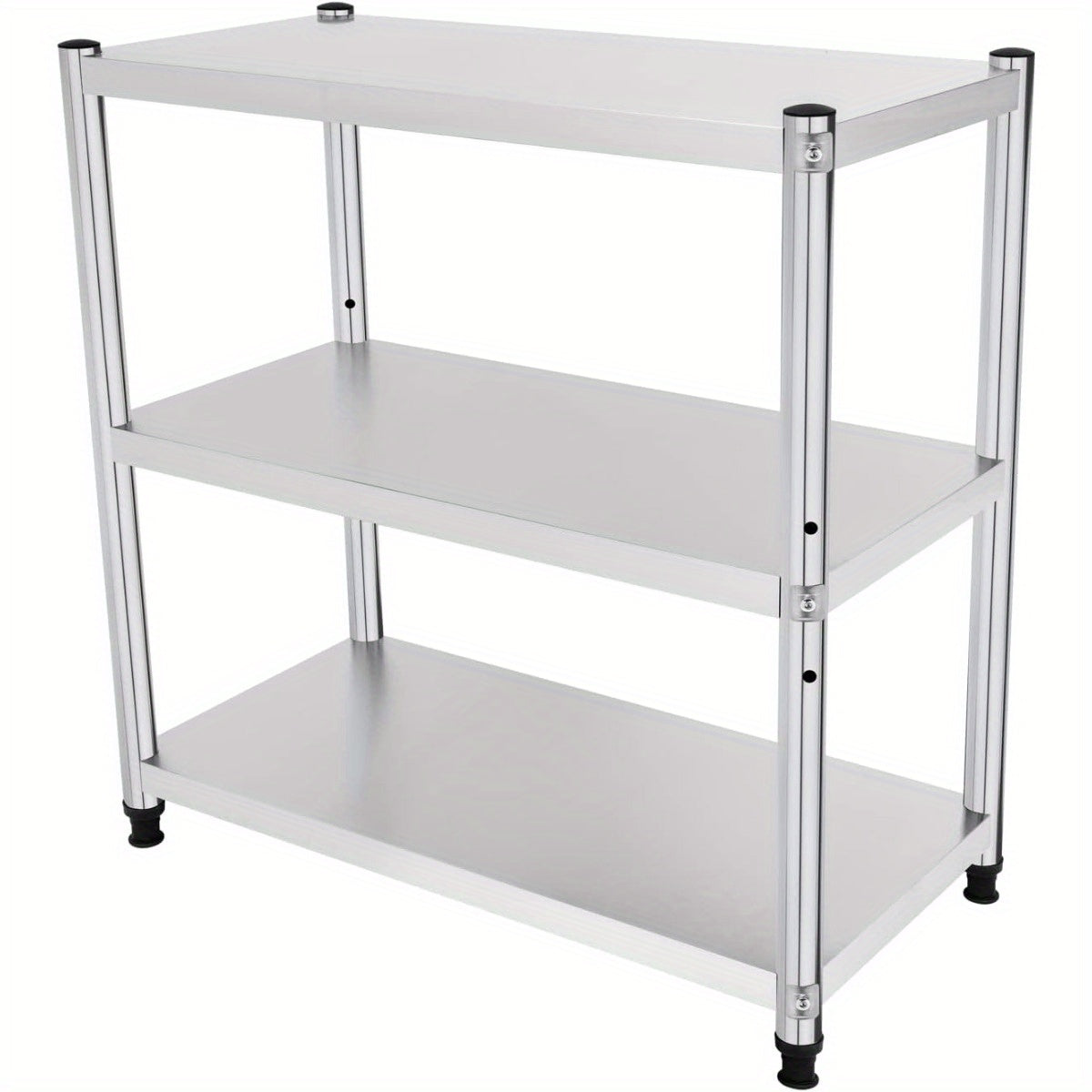 Keukenrek – Opbergrek – Rek Voor Keuken – Stelling – Kastorganizer – Roestvrij Staal – Draagvermogen 50 kg – 80x80x40 cm
