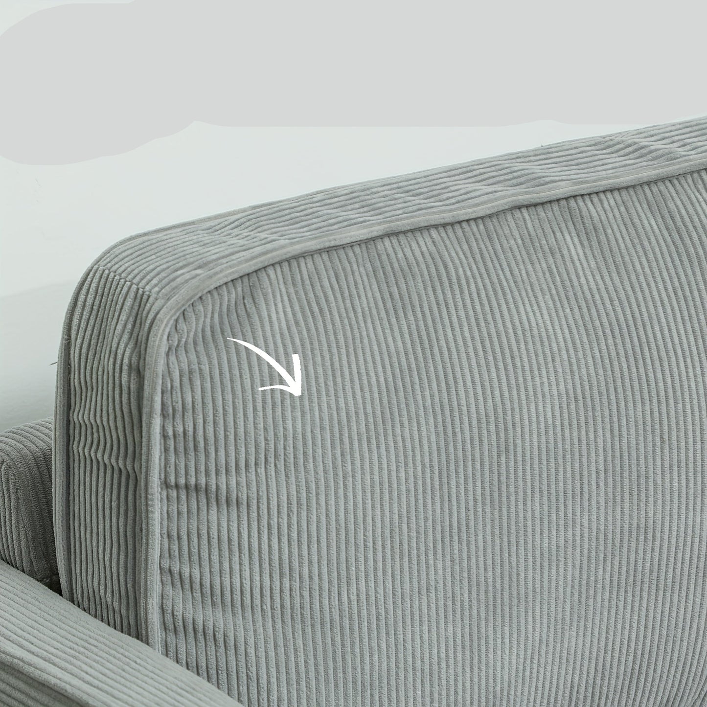 Bank – Sofa – 2-zitsbank – Slaapbank – Hoekbank – Compact 114x61x79 cm – Bamboe Bekleding Met Opbergruimte – Lichtgrijs