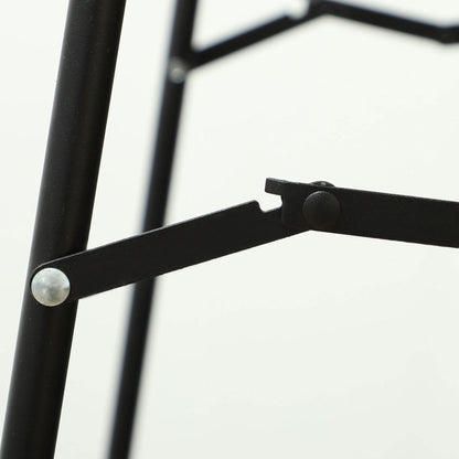 Full-Length Spiegel – Staande Spiegel – Wandspiegel – Volledige Lengte Spiegel – Vloerspiegel – Frameloos Design – Zwarte Metalen Standaard 50x150 cm