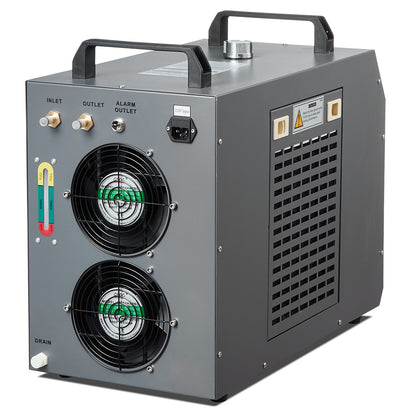 Waterkoeler – Laserkoeler – Koelmachine – Industriële Koelunit – Koelsysteem – 7L Watertank – 13L/min Waterpomp – Staal + Koper