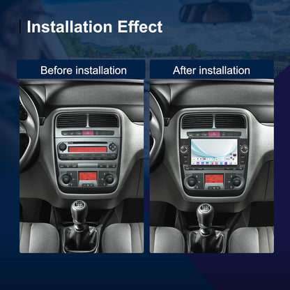Autoradio – Android Radio – Auto Stereo – Multimedia Speler – Navigatiesysteem – 7 Inch HD Touchscreen – Draadloos CarPlay & Android Auto – Inclusief AHD Achteruitrijcamera & Microfoon