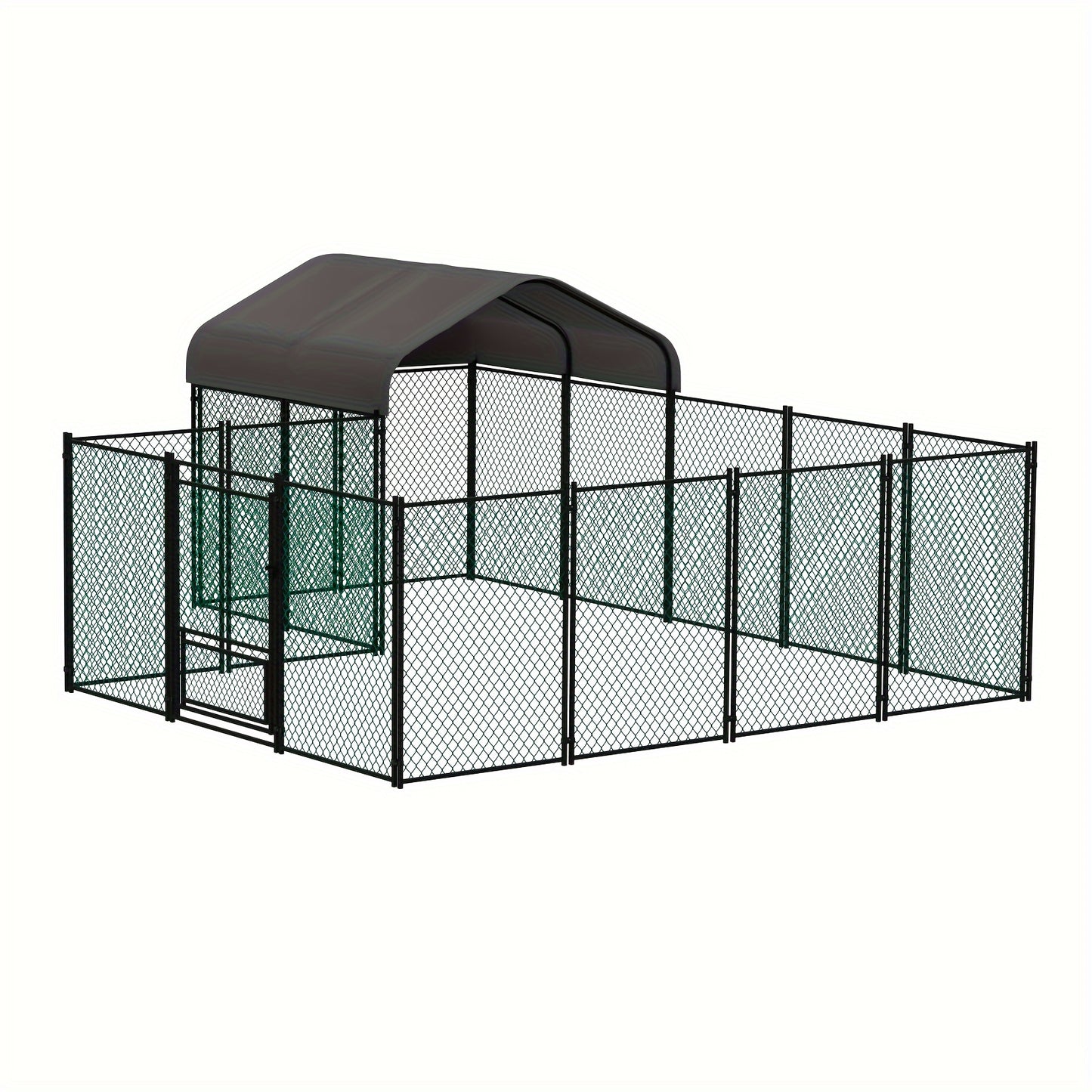 Outdoor Metal Chicken Coop Cage: Heavy Duty Galvanized Metal Chicken Coop, Poultry Run Walk In Cage, With Oxford Anti-Ultraviolet Cover And Water Resistant Cover, For Outdoor Hens, Ducks, Gooses, For Yard, Farm