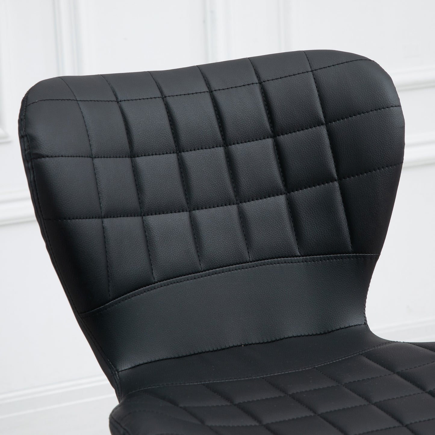Barkrukken – Barkruk Retro – Barstoel – Keukenkruk – Hoge Stoel – Set Van 2 – Verstelbare Hoogte 89-109 cm – Mat Zwart Design