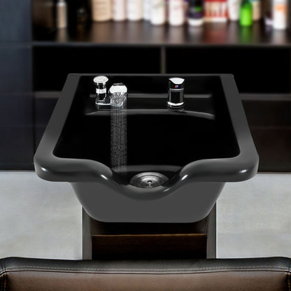 douchebak – wasbak – shampoo wastafel – draagbare haarwasbak – mobiele wasbak – ABS kunststof – warm en koud water aansluiting - QUORE