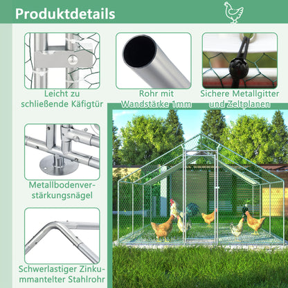 Tuinhuisje – Tuinberging – Tuinschuur – Opslagbox – Gereedschapsschuur – Verzinkt Staal – Waterdicht en Geventileerd – 184x119x186 cm – Grijs/Groen