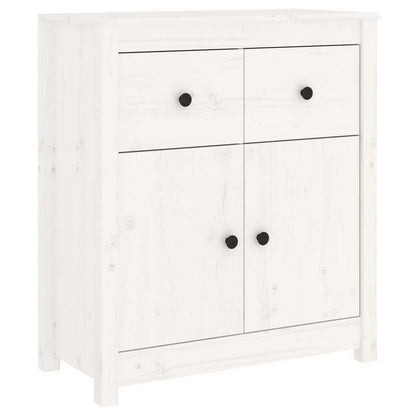 White Sideboard 70x35x80cm in Solid Pine Wood Removable and durable, Console Table Formal Wood, Entryway Storage Solution, Removable Shelf Furniture, Pine Wood Sideboard, Clean Line Furniture, Quality Woodworking, Durable Woo