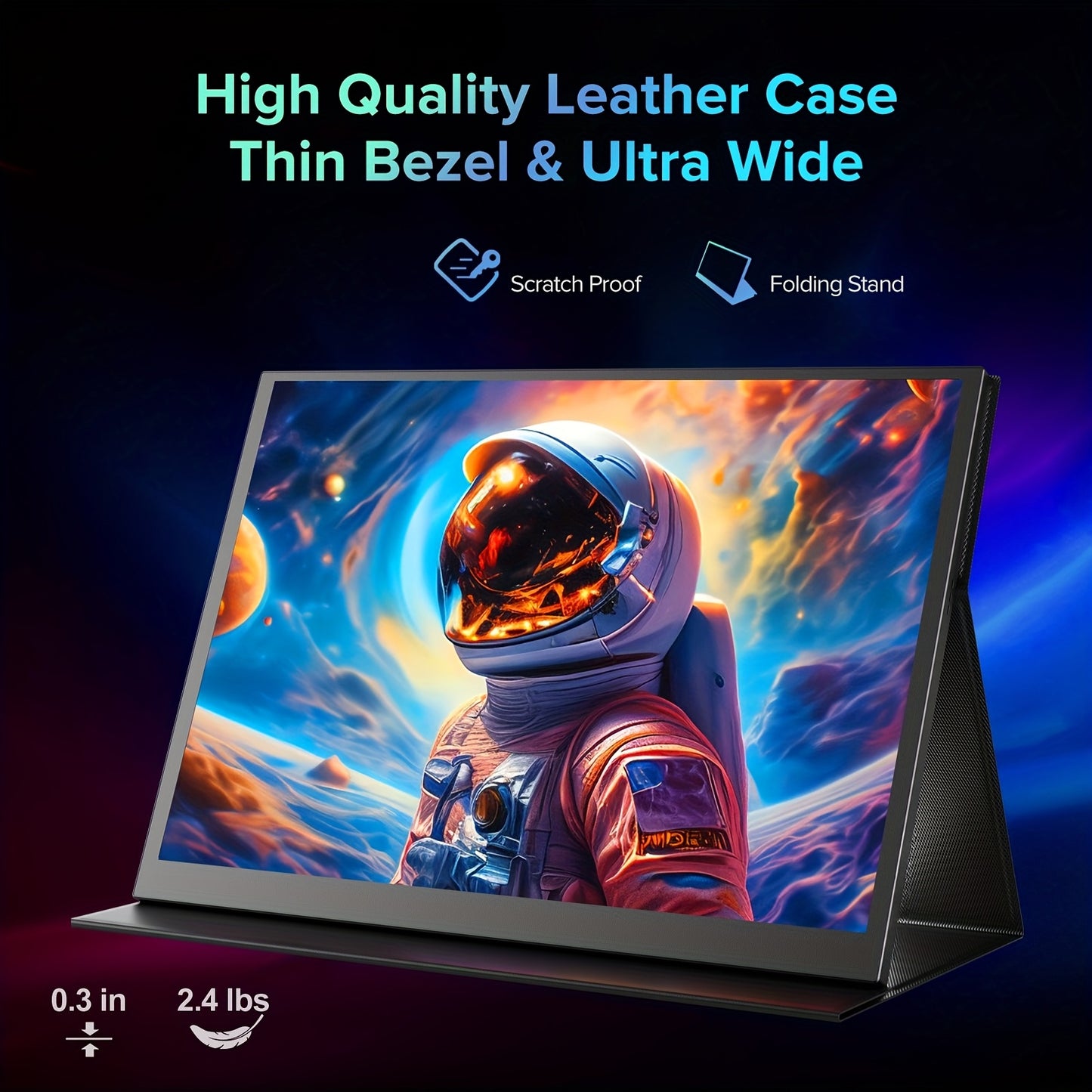 Draagbare Monitor – Extern Scherm – Tweede Scherm – 4K Portable Display – 18,4 Inch – 4K Ultra HD Resolutie – FreeSync & IPS Technology