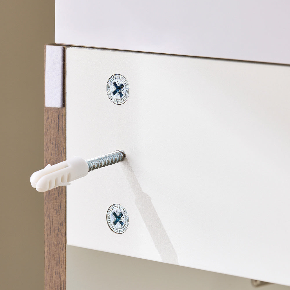 Badkamermeubel – Badmeubel – Wastafelmeubel – Onderkast – Wastafel – Wandgemonteerd – Compact 40x22x56 cm – MDF Hout & Keramiek