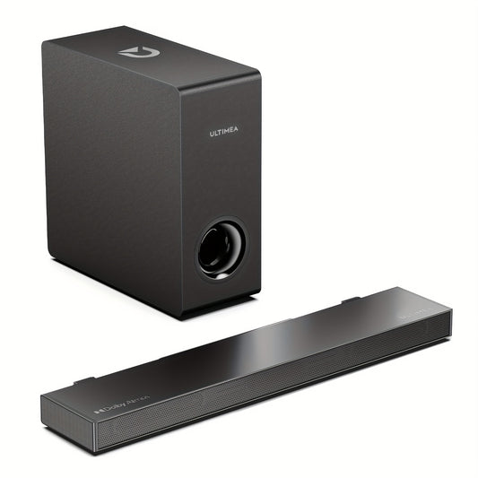 Soundbar – Home Theater Speaker – Multimedia Speaker – Audio Bar – Surround Sound Systeem – Dolby Atmos – Bass Boost – Ultra-Slim Design – HDMI eARC – Zwart