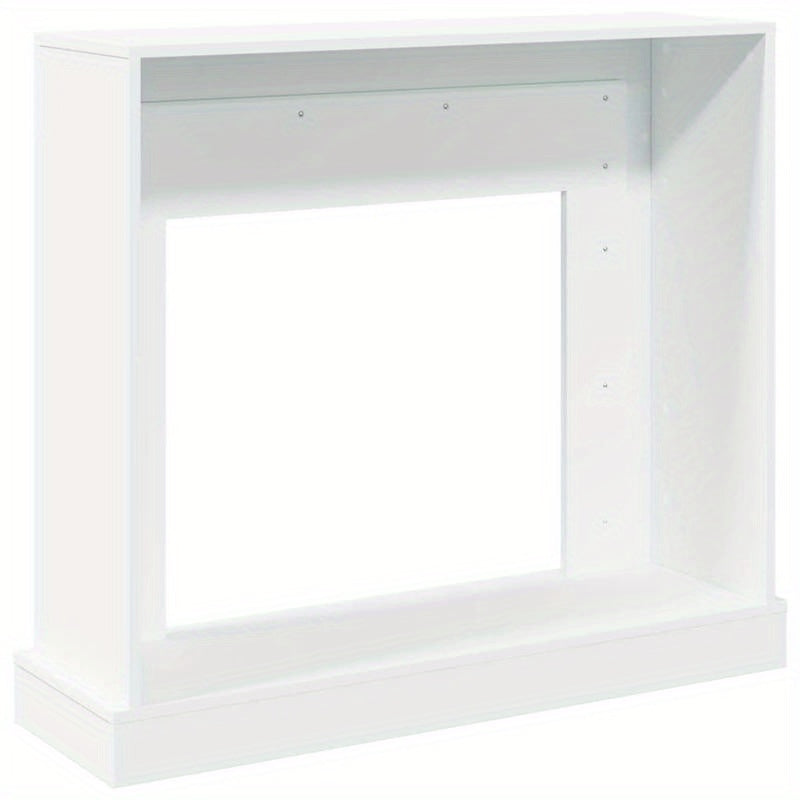 Haardscherm – Haardomranding – Haardafrastering – Kachelhek – Veiligheidshek – Wit – Hout – 100x30x87,5 cm – Beschermend – Stijlvol