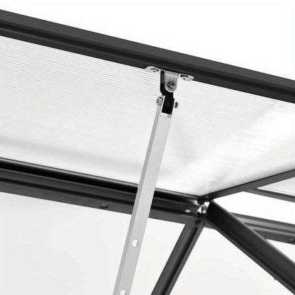 Kas – Kweekkas – Tuinkas – Plantenkas – Broeikas – Antraciet Aluminium Frame – Weerbestendig Met Stevige Fundering – Compact 3,61 m²