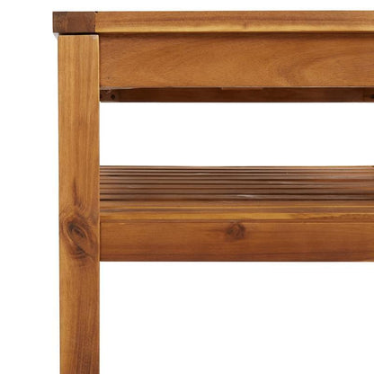Coffee table 65x65x35cm massief acaciaWood Removable, suitable for indoor use and suitable for all seasons