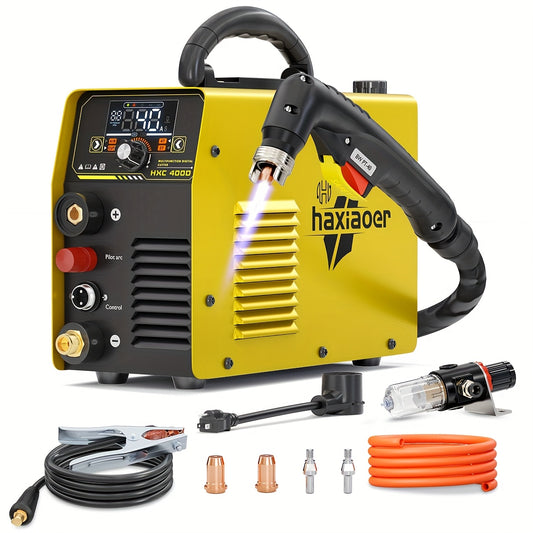 Plasmasnijder – Plasma Cutter – Metaalsnijder – Snijmachine – Lassersgereedschap – 220V – 40 Ampère – Low-frequency Non-Touch Pilot Arc – Groot LED-Display – Maximale Snijdikte 25 mm – IGBT Technologie