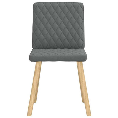 Eetkamerstoelen – Stoelen – Dining Chairs – Keukenstoelen – Zitmeubels – Donkergrijs – Massief Houten Frame – Comfortabele Zitting