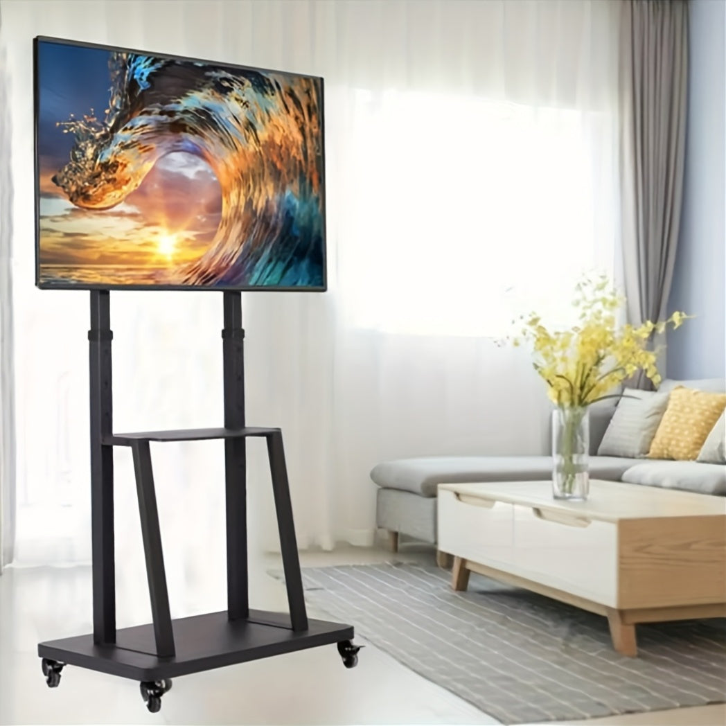 TV Standaard – TV Statief – Monitorstandaard – TV Voet – Mobiele TV Trolley – Verstelbaar – Metalen Frame – Geschikt 32-80 Inch – Max. 65 kg