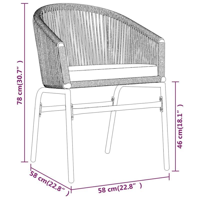 7pcs Garden Furniture Set in Black, Suitable for Temporary Outdoor Use.