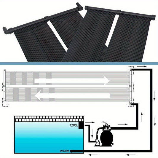 Zonneverwarmingsmat – Zwembadverwarming – Solar Mat – Zwembadpaneel – Zonne-energie Verwarming – 80 x 310 cm – Stevig PVC-materiaal