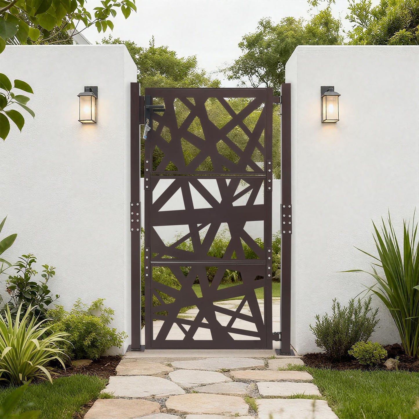 Garden Gate, Outdoor Garden Entrance Gate, Garden Metal Gate