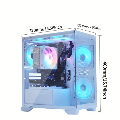 Gaming Desktop – Gaming PC – High Performance Computer – Esports Pc – Stijlvolle Desktop – AMD Ryzen 5 5600G Quad-Core – 16 GB RAM & 1 TB NVMe SSD