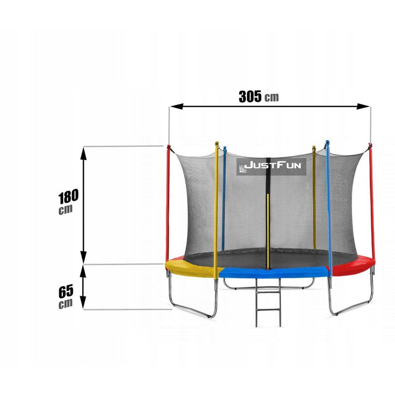 Trampoline – Tuintrampoline – Springmat – Buitenspeelgoed – Speeltoestel – Ø 305 cm – Stevig Stalen Frame