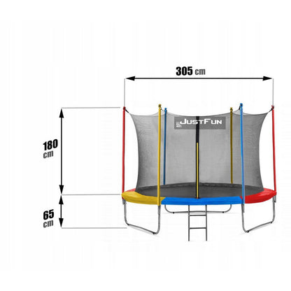 Trampoline – Tuintrampoline – Springmat – Buitenspeelgoed – Speeltoestel – Ø 305 cm – Stevig Stalen Frame