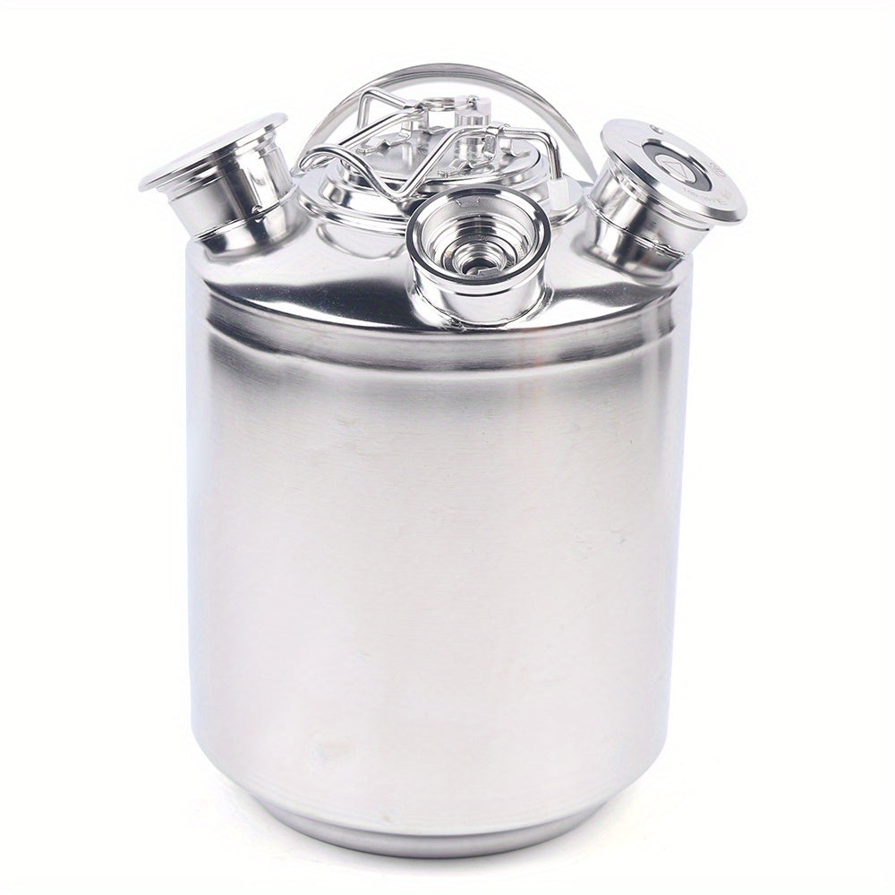 Reinigingsvat – RVS Vat – Biervat – Kegelvat – Keg Vat – 10L Inhoud – 304 Roestvrij Staal Electropolished