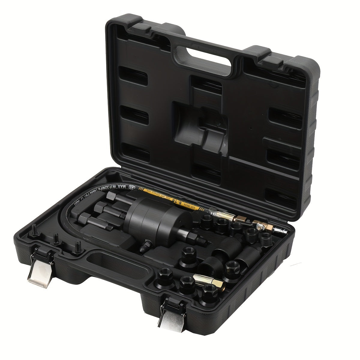Dieselinjector Trekker – Pneumatische Injector Trekkerset – Injectorverwijderaar – Diesel Injector Verwijderaar – Pneumatische Injector Losser – Zwart – Stalen Constructie – Variabele Luchtdruk 5-8 Bar