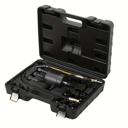 Dieselinjector Trekker – Pneumatische Injector Trekkerset – Injectorverwijderaar – Diesel Injector Verwijderaar – Pneumatische Injector Losser – Zwart – Stalen Constructie – Variabele Luchtdruk 5-8 Bar