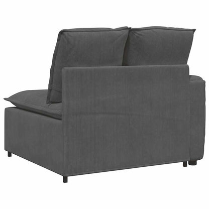 Modulaire Bank – Modulaire Banken – Modulair Sofa – Modulair Zitmeubel – Donkergrijze Corduroy Bekleding – Stevig Metalen Frame