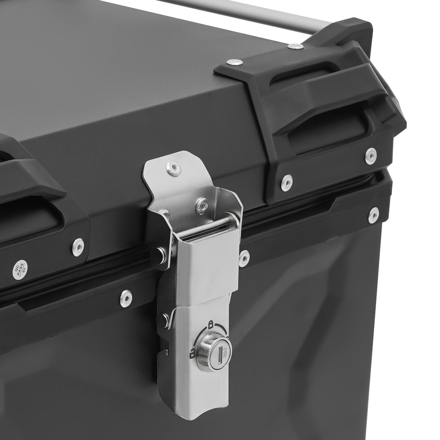Motor Topkoffer – Motor Bagagebox – Motor Achterkoffer – Motor Koffer – Motor Trunk – 45L Ruime Inhoud – Waterdicht Aluminium Zwart