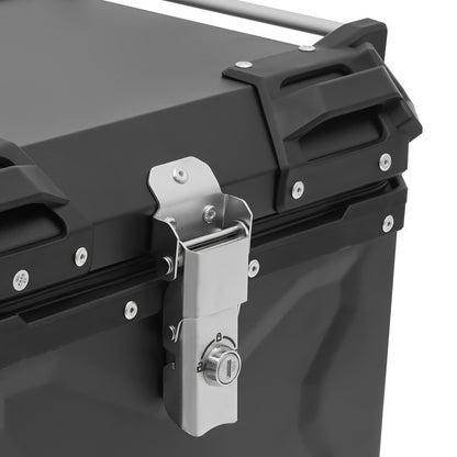 Motor Topkoffer – Motor Bagagebox – Motor Achterkoffer – Motor Koffer – Motor Trunk – 45L Ruime Inhoud – Waterdicht Aluminium Zwart