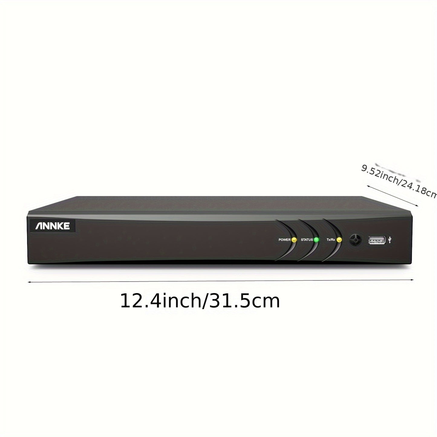 8-Kanaals Beveiligingssysteem – DVR Recorder – Hybride Camera Systeem – 4K Ultra HD Bewaking – IP & BNC Ondersteuning – Slimme Bewegingsdetectie – App Toegang Overal – Zwart