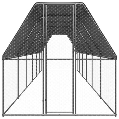 Kippenren – Buitenren – Kippenhok – Houten Hok – Draadren – Gegalvaniseerd Staal – Ruim 2x12x2 Meter – Weerbestendig