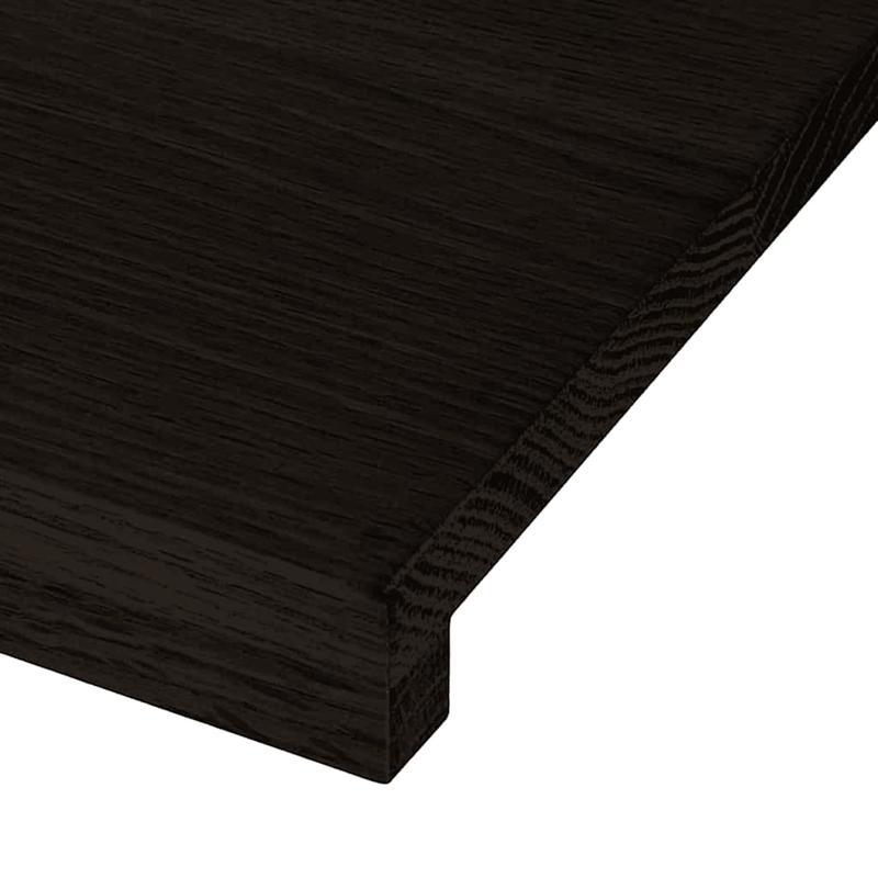Trapbomen – Traptreden – Trapbescherming – Antislip Traplatten – Donker Eikenhout – 120x30x2 cm – Massief Hout – Antislip Oppervlak