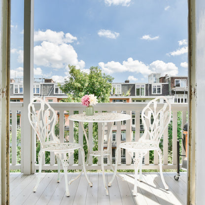 3-delige Tuinset – Bistroset – Balkonset – Terrasmeubel – Buitenmeubel – Compact Formaat – Weerbestendig Aluminium