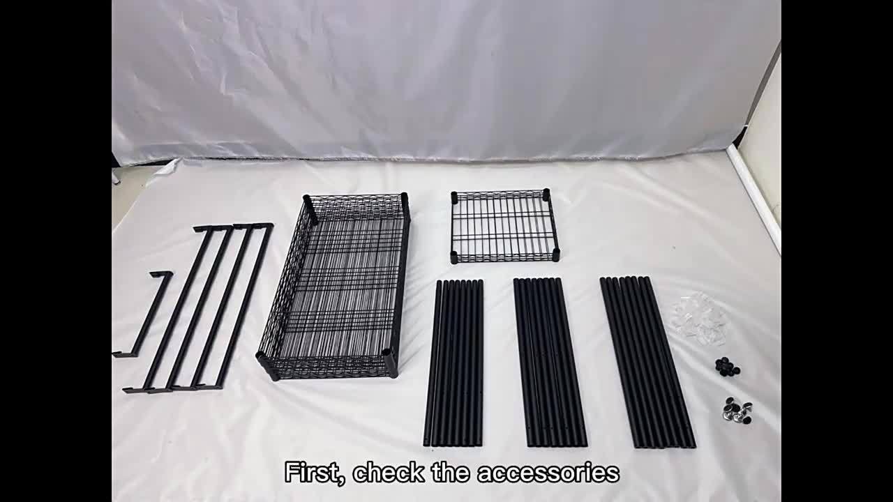 Modulair Garderobesysteem – Kledingrek – Kledingkast – Opbergsysteem – Garderobekast – Extreem Stevig Metalen Frame – 408 kg Draagkracht – 8 Planken & 5 Hangstangen – Anti-Kantel – Eenvoudige Montage – Voor Grote Ruimtes