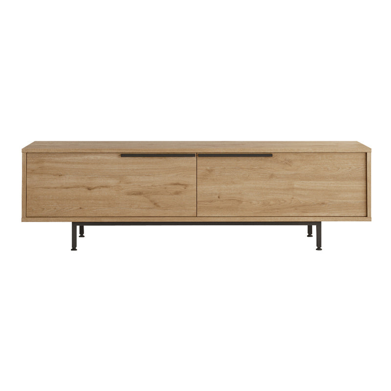 Kast – Opbergkast – Dressoir – TV Meubel – Kledingkast – 2 Deuren – Eikenhout Spaanplaat – 160x36x45 cm