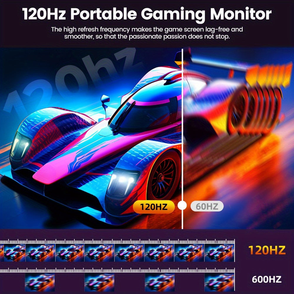 Portable Monitor – Mobiele Monitor – Extern Scherm – Draagbare Monitor – 18,5 Inch – 120Hz Verversingssnelheid – Full HD 1920x1080