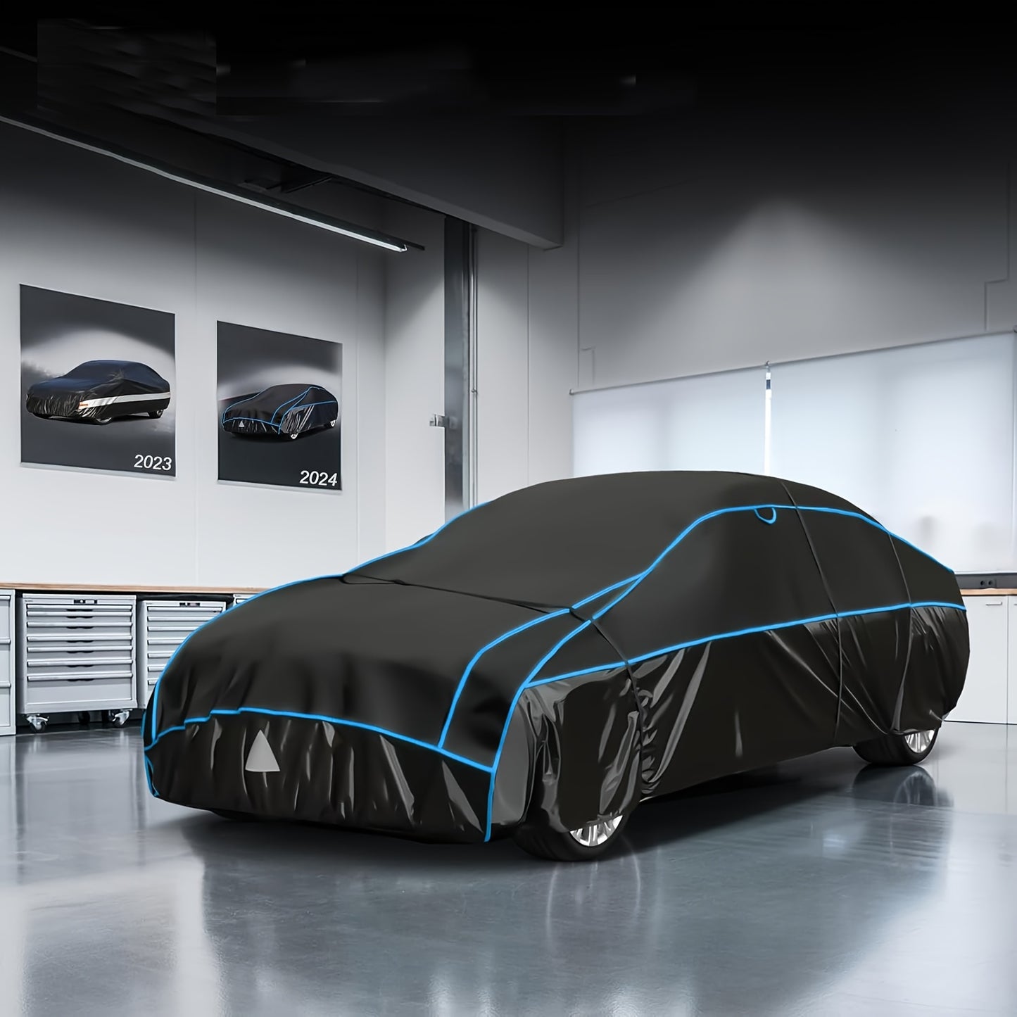 Autodeken – Autohoes – Wagenhoes – Beschermhoes – Hagelbestendige Autocover – 5 mm PEVA Bescherming – Ademend en Windvast – Geschikt Voor Sedans Tot 420 cm