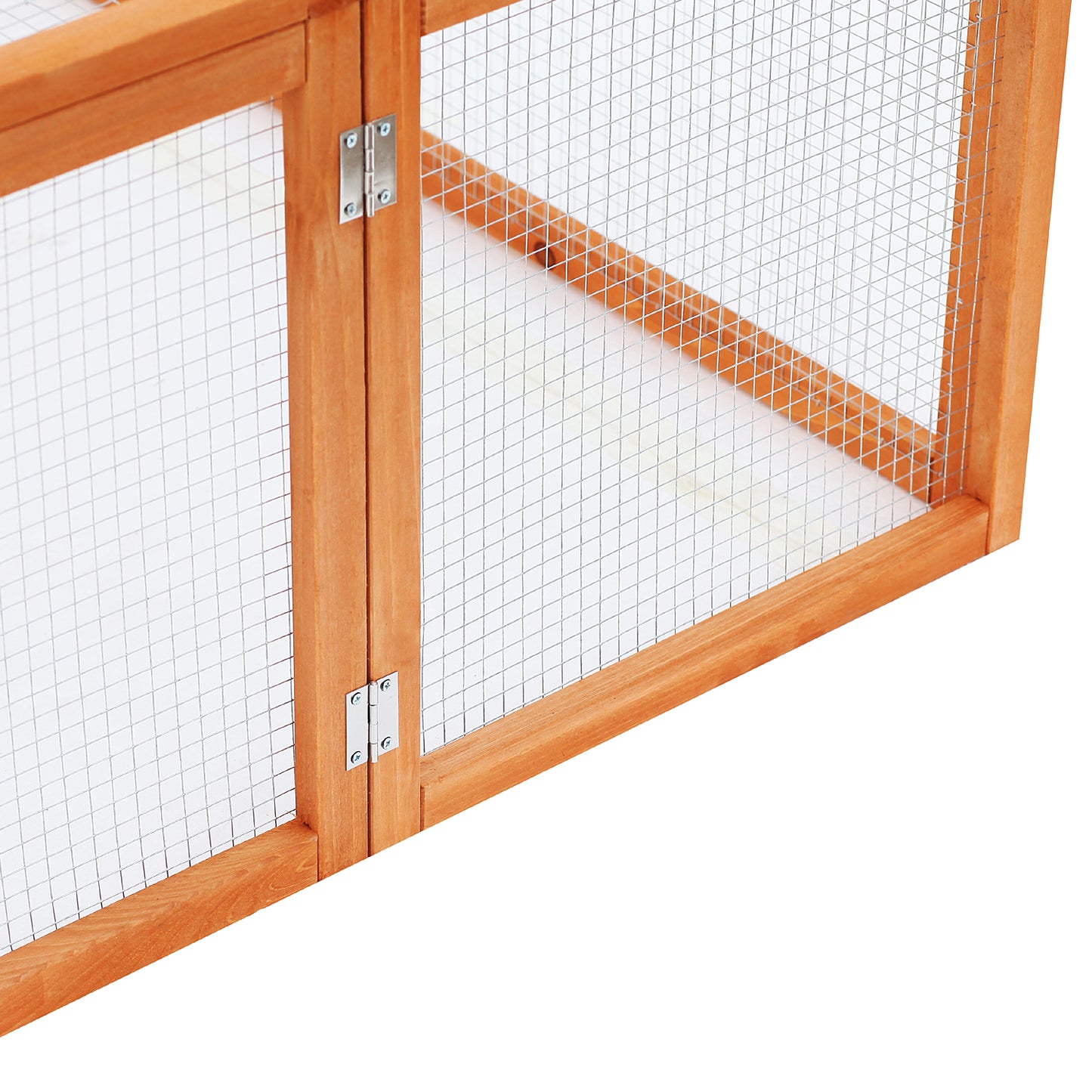 Konijnenren – Knaagdierkooi – Konijnenhok – Caviahok – Chinchillahok – Chestnut Variant – Stevig Grenenhout – Ruim 181x100x48 cm